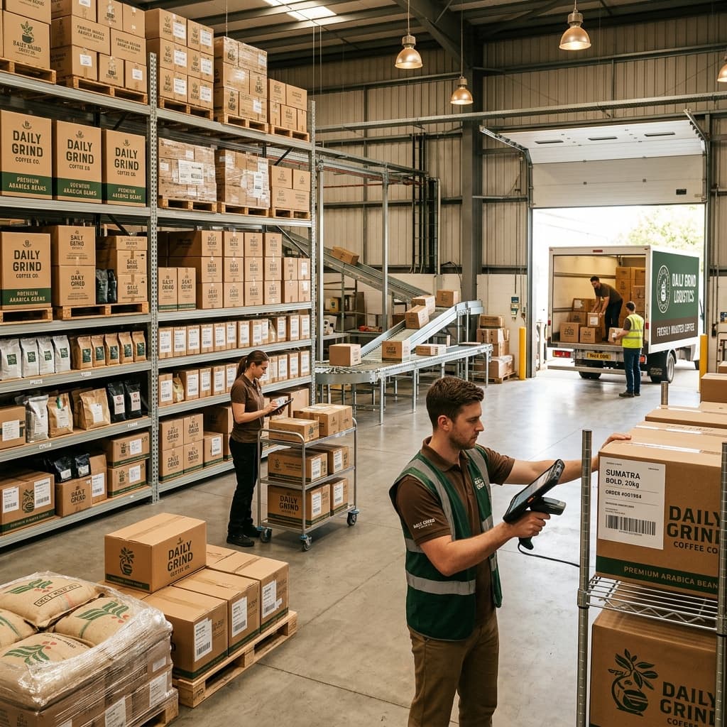 Coffee supply chain and logistics